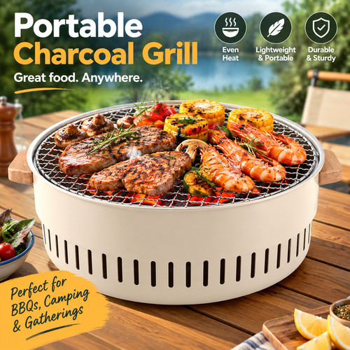 Tabletop charcoal bbq grill - charcoal,