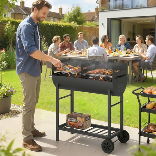 Charcoal barbecue grill - charcoal, with