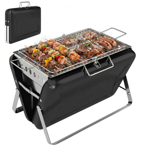 Outsunny folding charcoal bbq - outsunny,