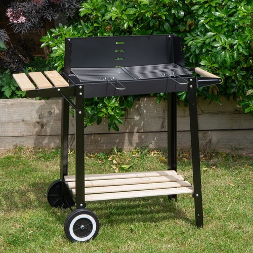 Rectangular trolley charcoal - rectangular,