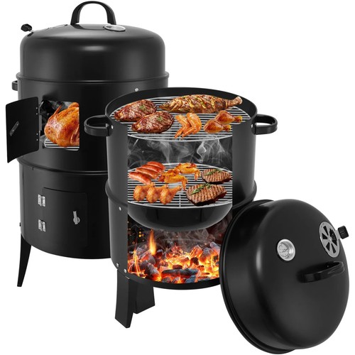 Charcoal smoker bbq - 3,