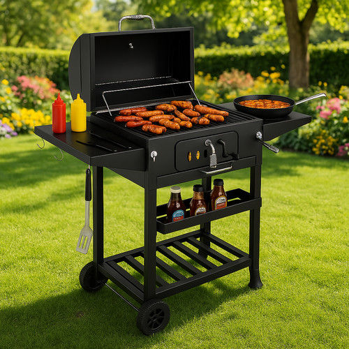 Charcoal bbq grill stainless - bbq,