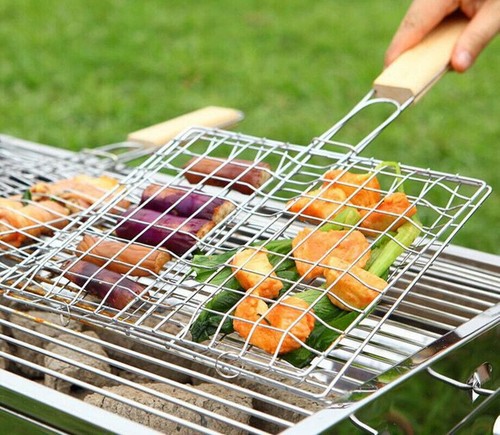 Folding stainless steel bbq - folding,