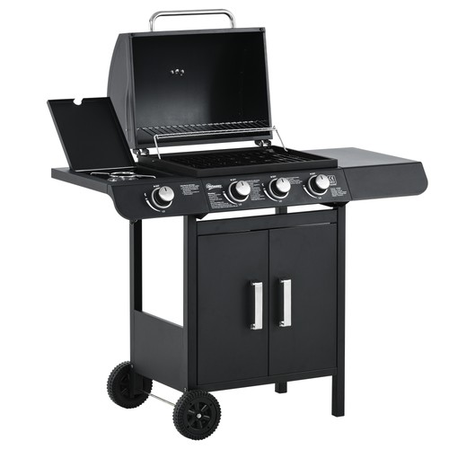 Outsunny deluxe gas barbecue - gas,