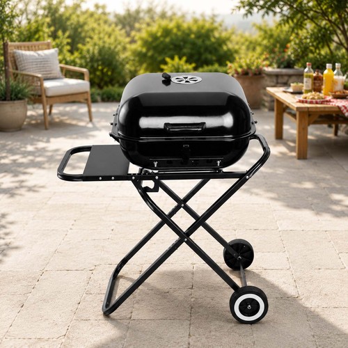 Portable foldable charcoal bbq - portable,