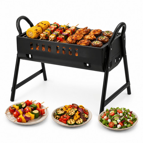 Portable charcoal barbecue - portable,