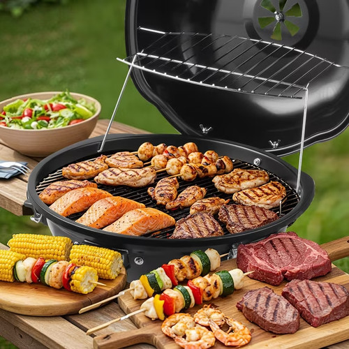 Electric kettle bbq grill - electric, bbq/grill