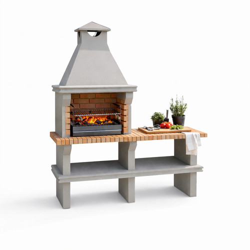 Ibiza masonry charcoal bbq - charcoal,