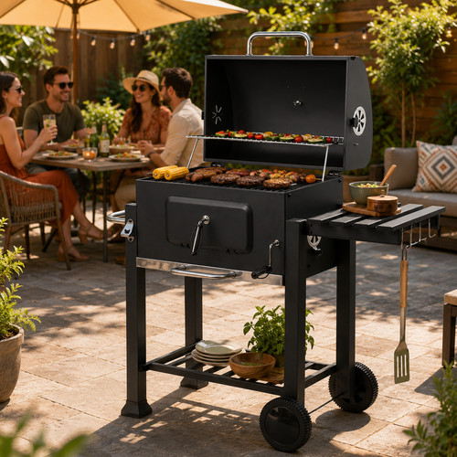 Deluxe bbq charcoal barbecue - deluxe,