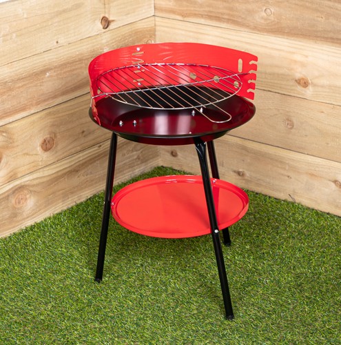Round garden barbecue - round,