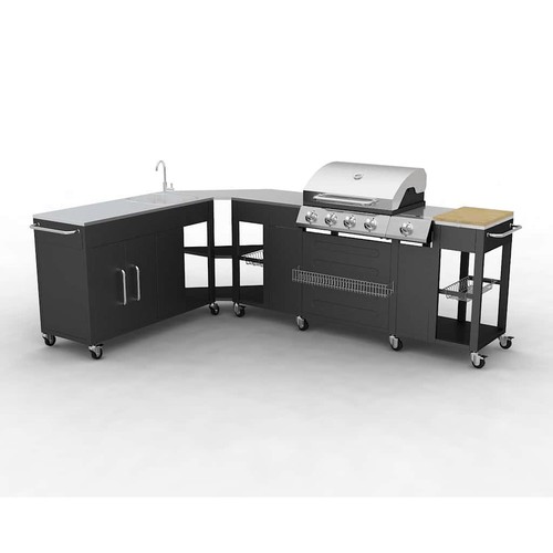 Outdoor kitchen barbecue - kitchen,