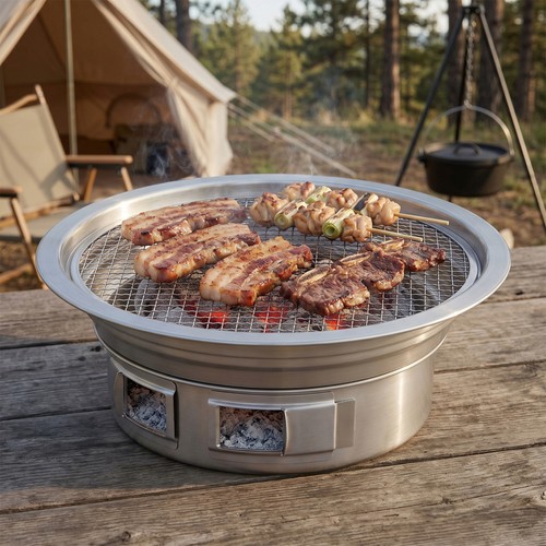 Stainless steel korean bbq - stainless,