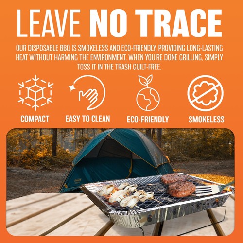 Set disposable bbq grill - disposable,