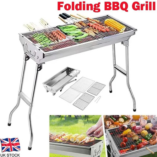 Folding bbq charcoal barbecue - folding,