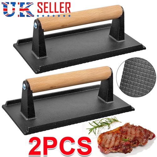 Cast iron bacon steak meat - 2x,