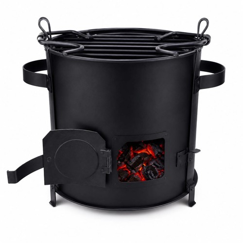 Camping rocket stove - stove, grill