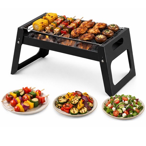 Portable foldable charcoal bbq - foldable,