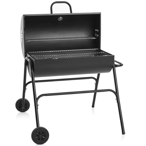 Large oil drum charcoal bbq - large,